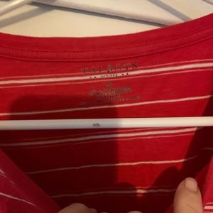 Cute red with white stripes Talbots t-shirt